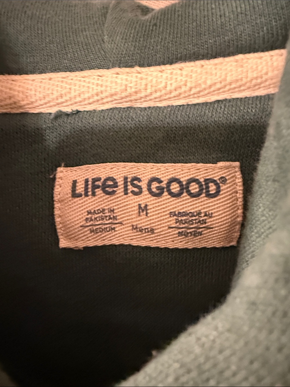 Life Is Good Men's Teal Green Hoodie with Campfire Graphic - Picture 2 of 3
